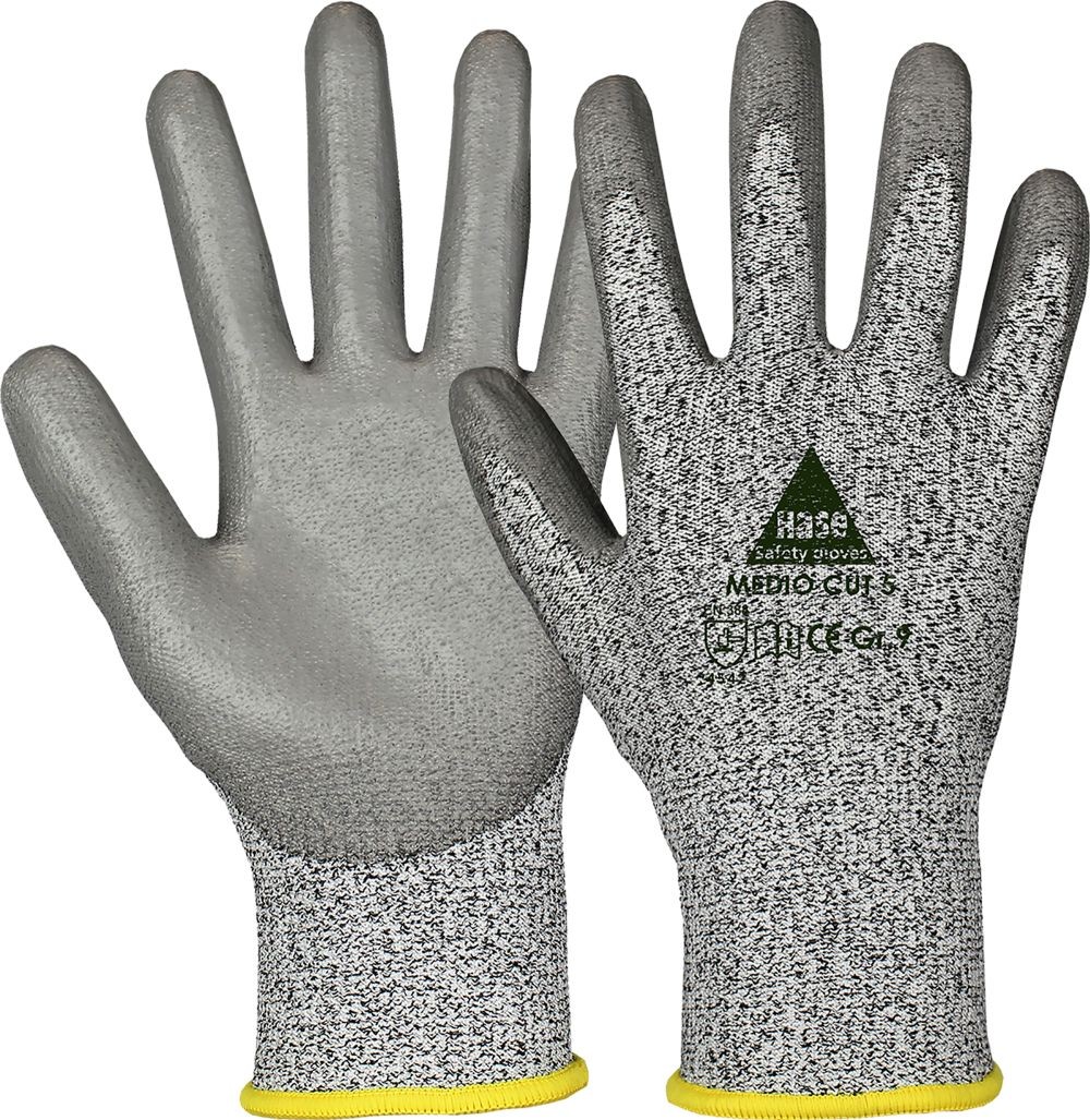 MEDIO CUT 5 Schnittschutz-Arbeitshandschuh Kat II grau Gr. 10