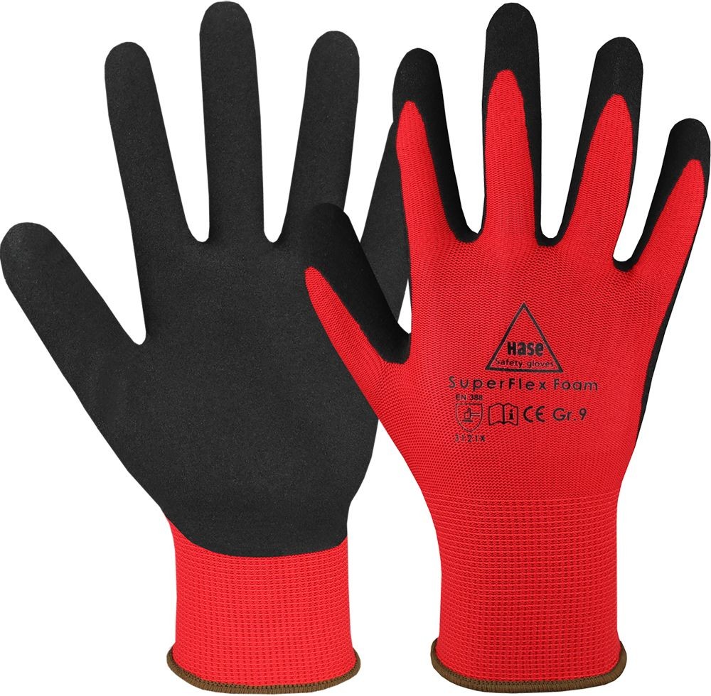 SUPERFLEX FOAM Montagehandschuh Polyester/Latexschaum