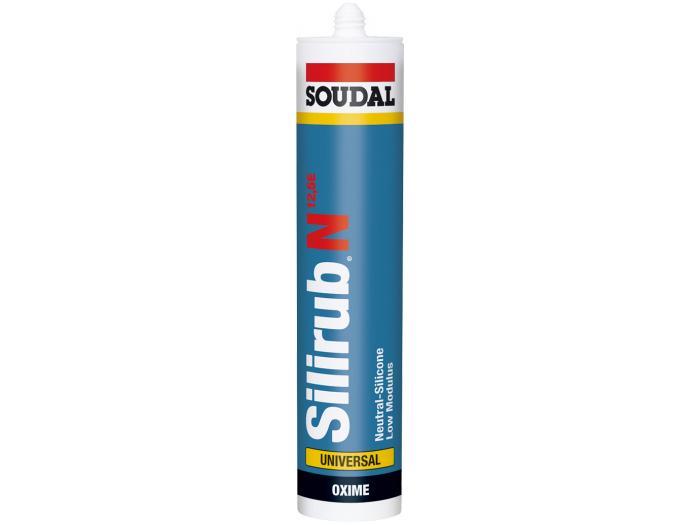 Soudal Silikon Silirub N 12,5E schwarz 300 ml Kartuschen