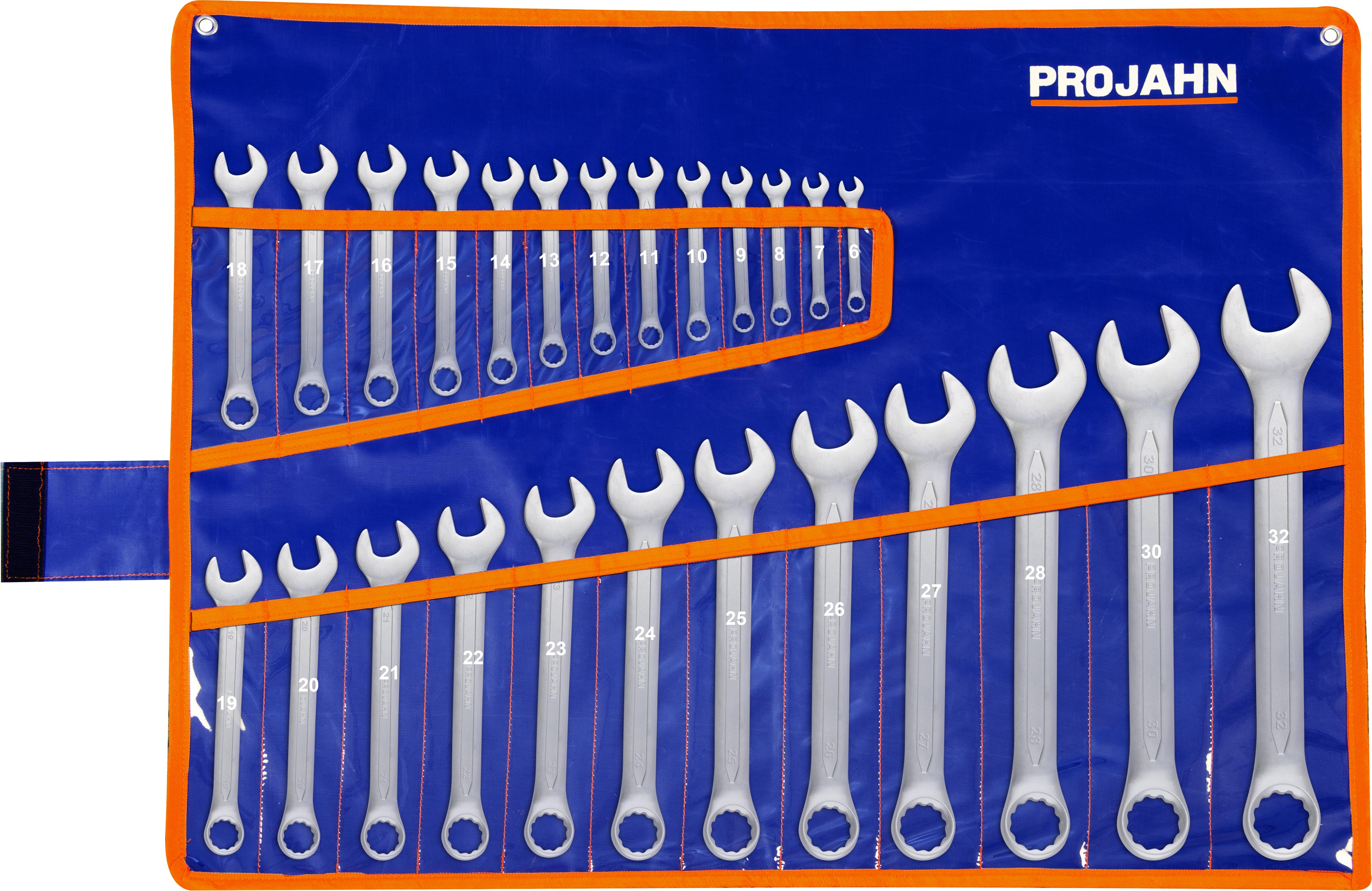 Gabelringschluessel 6 - 32 mm  Set 25tlg in Rolltasche