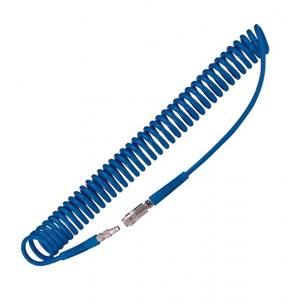 PU-Druckluft-Spiralschlauch 8m / 12bar PU-Druckluft-Spiralschlauch 8m / 12bar