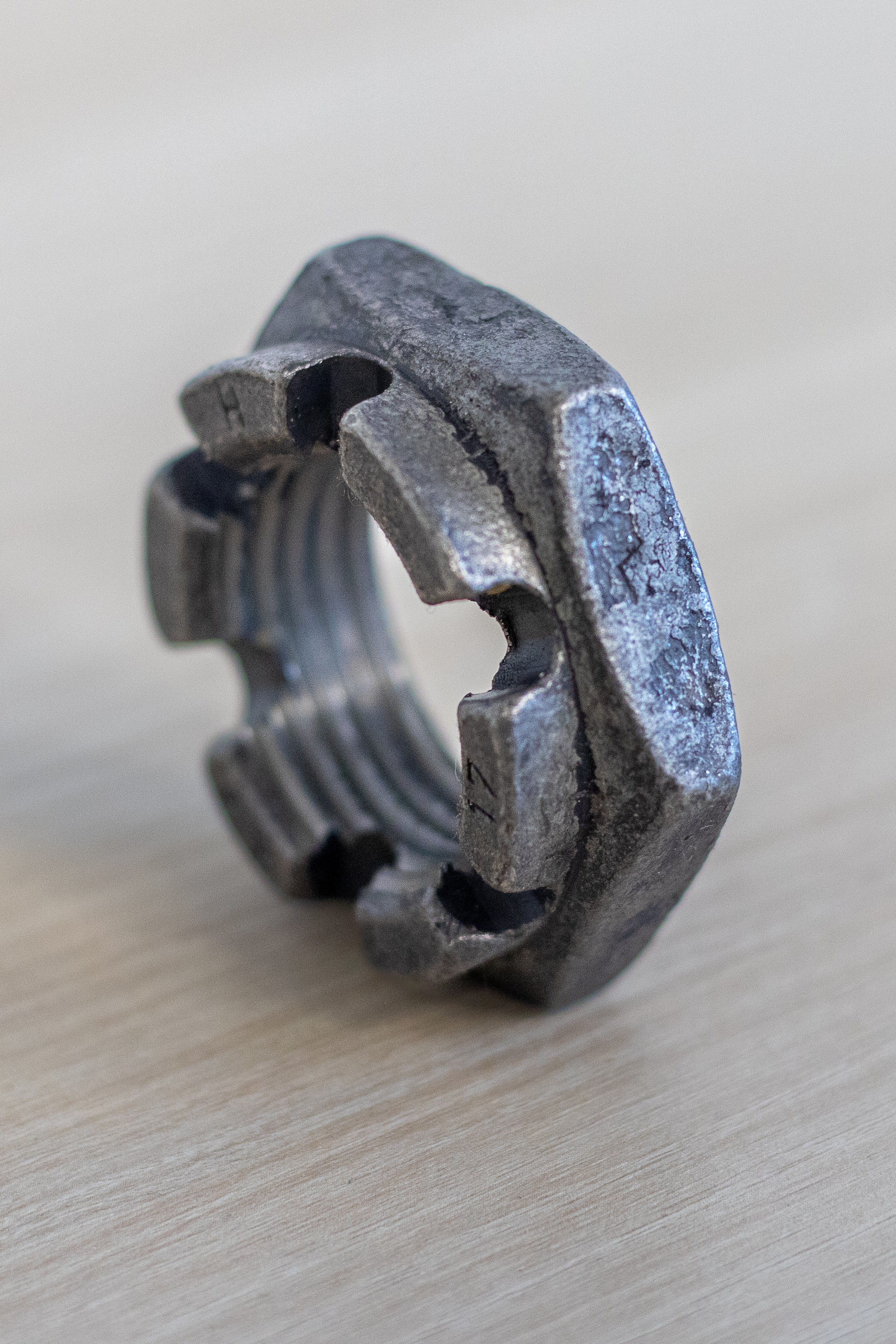 DIN 937 17 H blank M 16 x 1,5 VE = Kronenmuttern, niedrige Form mit Feingewinde