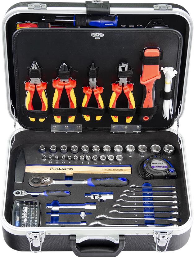 PROFICRAFT Werkzeugkoffer ELEKTRO 128-tlg. (12,5 + 1/2")