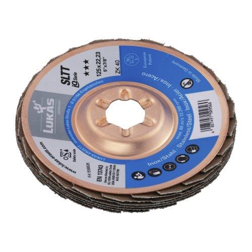 Schleiflamellenteller für Stahl SLTT 125 ZK 60 iQ-Serie