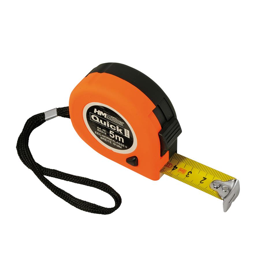 Tape measure 5 m stop 25 mm soft grip