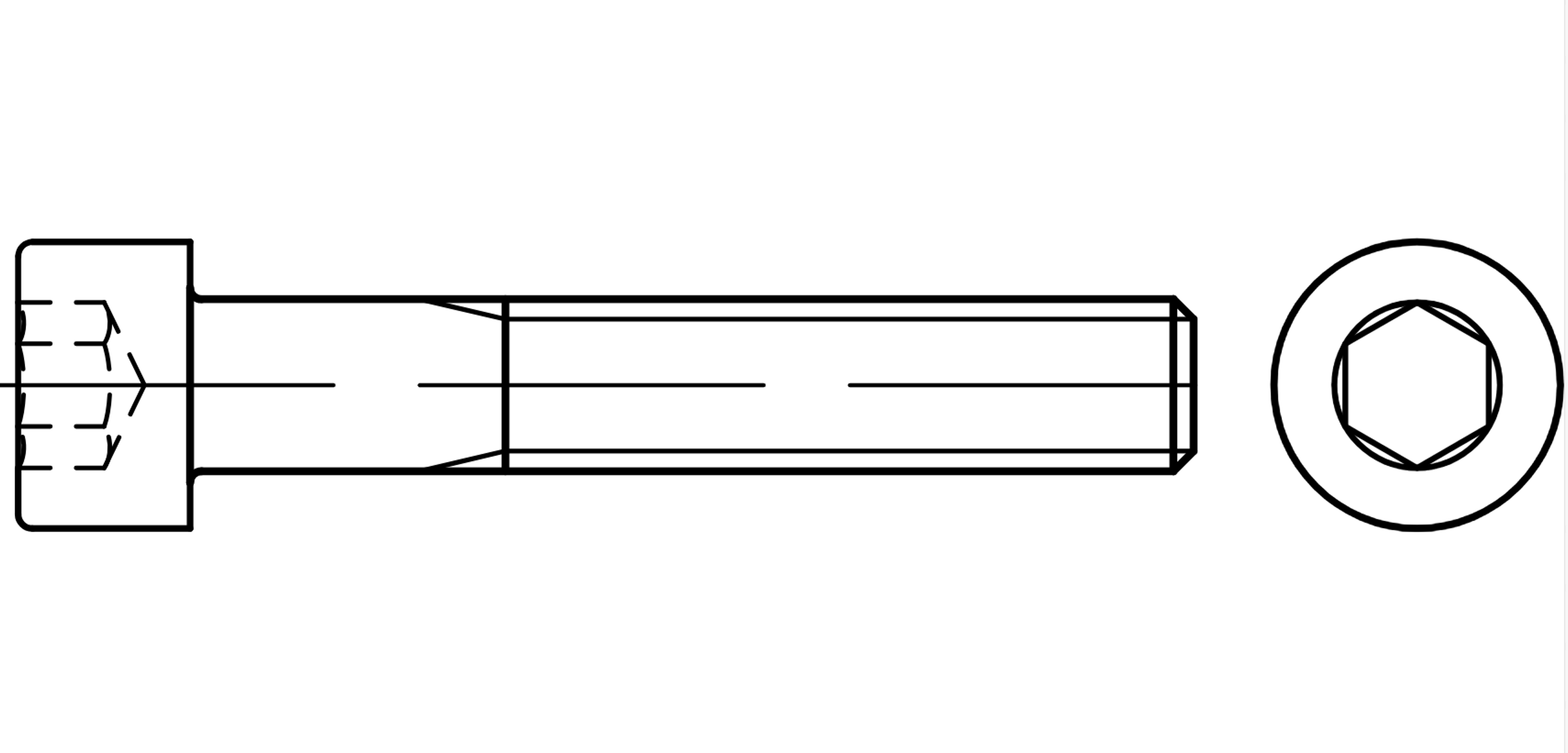 DIN 912 12.9 M 30 x 70 blank VE = Zylinderschrauben mit Innensechskant