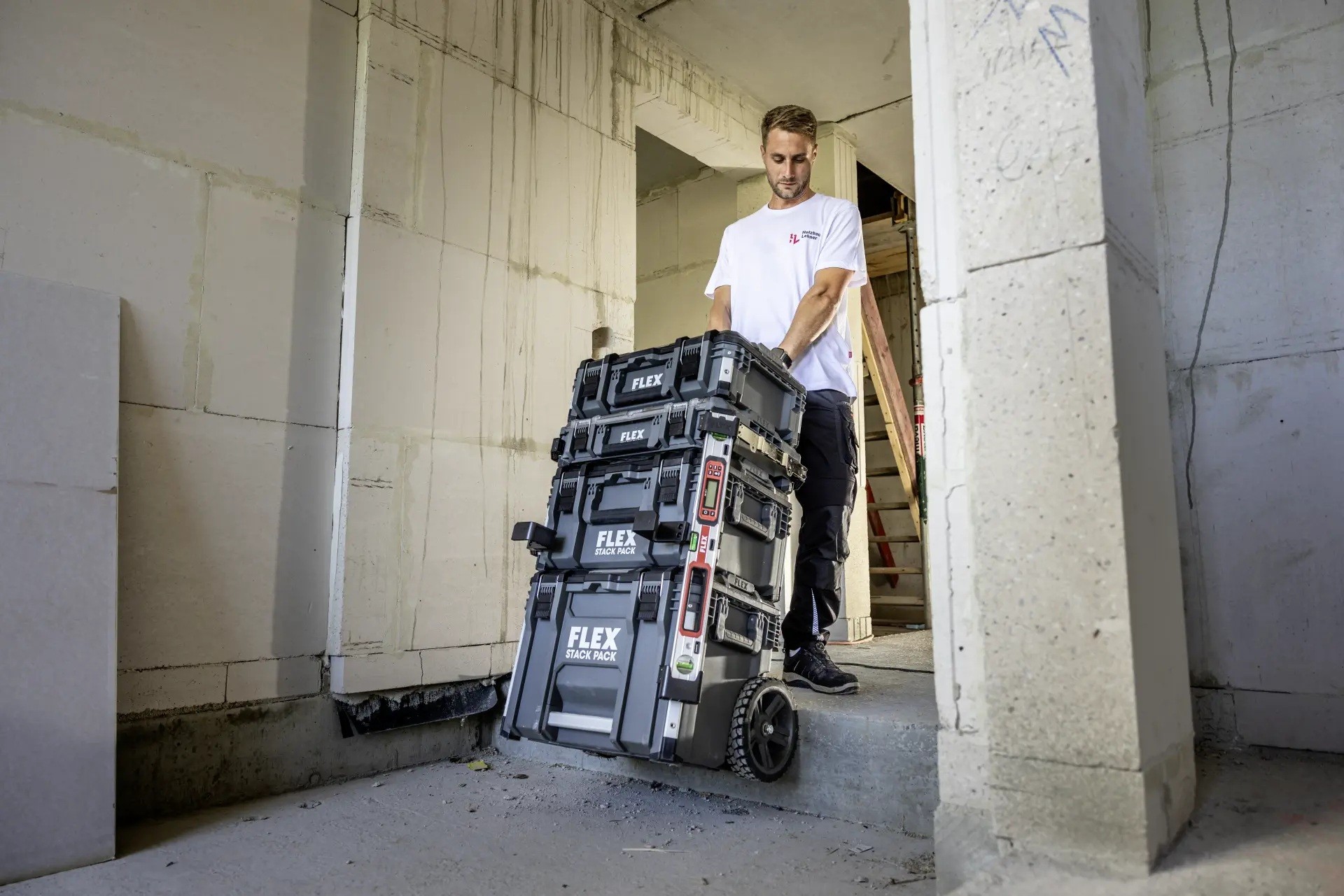 Flex TK-L SP SET-1 Transportkofferset 1 - Trolley mit abnehmbarem Teleskopgriff