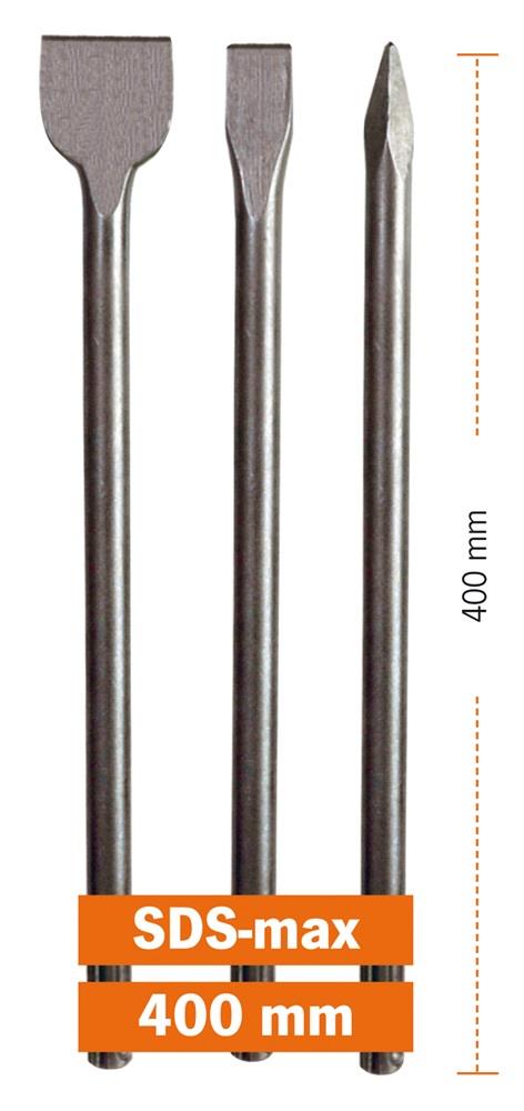Meissel-Satz 3tlg. ECO SDS-max 400 mm