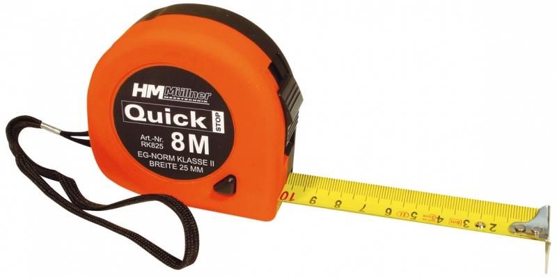 Tape measure 8 m stop soft grip
