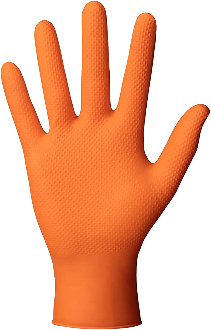 StellarGrip Orange Einweghandschuh aus Nitril 