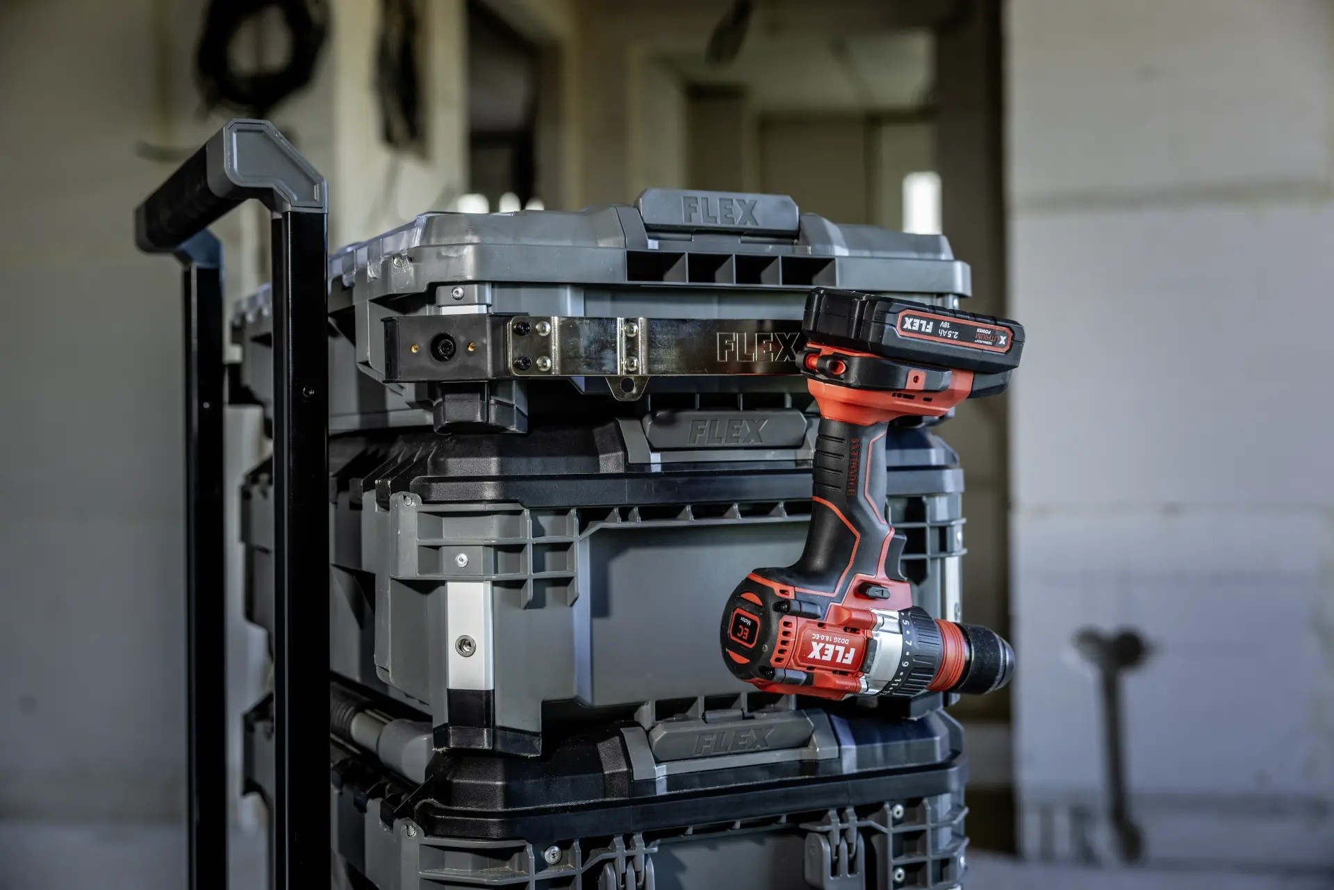 Flex TK-L SP SET-1 Transportkofferset 1 - Trolley mit abnehmbarem Teleskopgriff